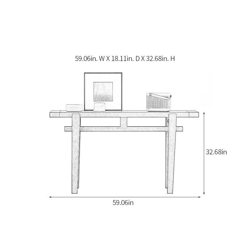 Retro Minimalist Console Table