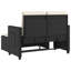 Banc de patio inclinable avec coussins Vidaxl-99049282