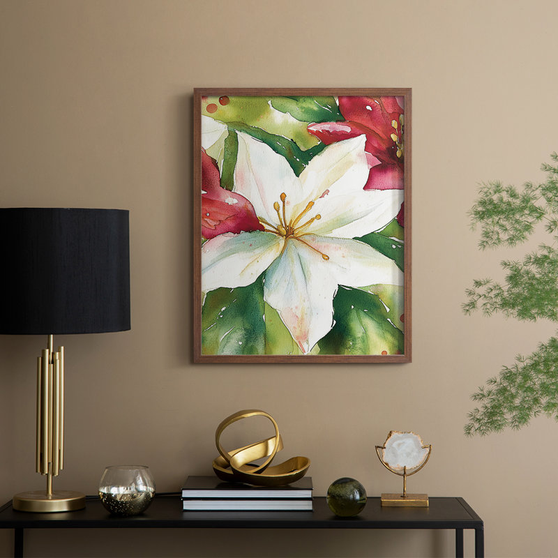 «Christmas Holiday Art DCCL III», reproduction d'art encadrée - bois massif, Walnut, H 21 po x l 17 po