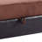 Elegant Chocolate Upholstered Ottoman-117951410