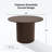 Solid Wood Dining Table Round Pedestal Kitchen Table-853627316-853627304