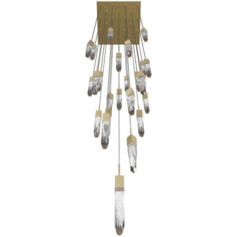 Glacier 41-Light Dark Bronze Glass LED Pendant
