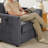 38" Modern Corduroy Accent Chair with 2 Pillows & Side Pocket-150531616