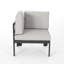 Canapé modulaire d'extérieur en aluminium Dursley