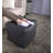 Faux Leather Suqare Pouf-813939913