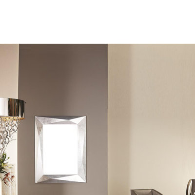 Wood Flat Wall Mirror