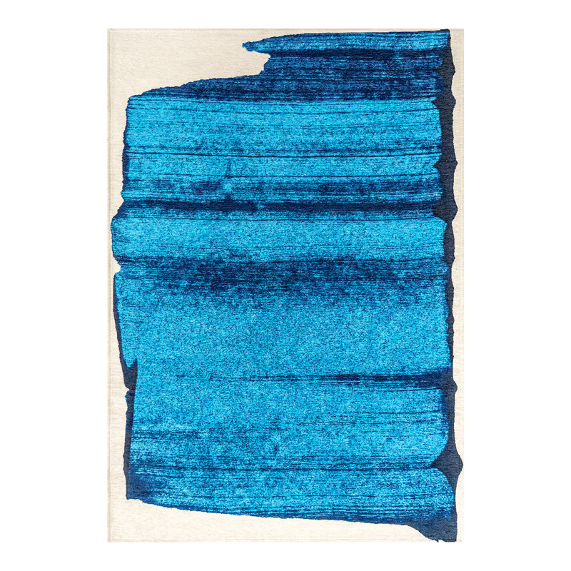 Craft Brush Diva Blue Recycled P.E.T Area Rug, Rectangle 80 x 150 cm