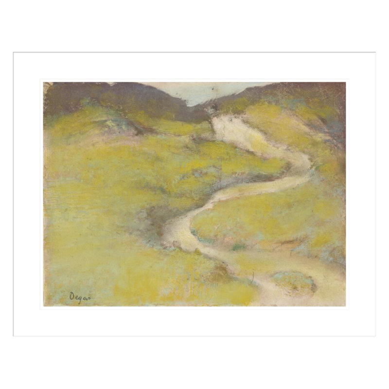 «Pathway in a Field» par Edgar Degas, impression giclée encadrée, H 23,5 po x l 29,43 po