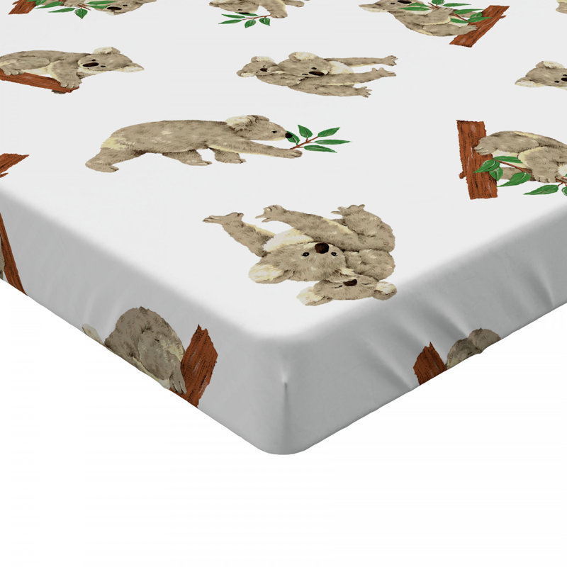 Microfiber Patterned Fitted Sheet, Twin Fitted Sheet