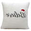 Coussin décoratif 20 "X 20" en mélange de coton blanc Believe