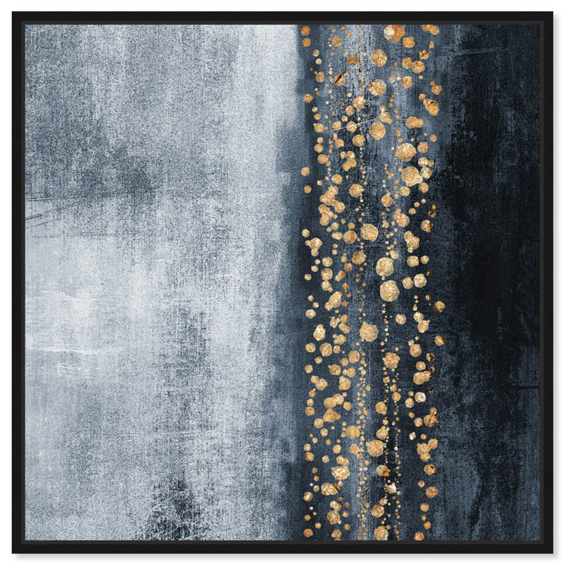 « Down The River » par Oliver Gal - impression d'art graphique, H 20 po x l 20 po x P 1,5 po, Noir