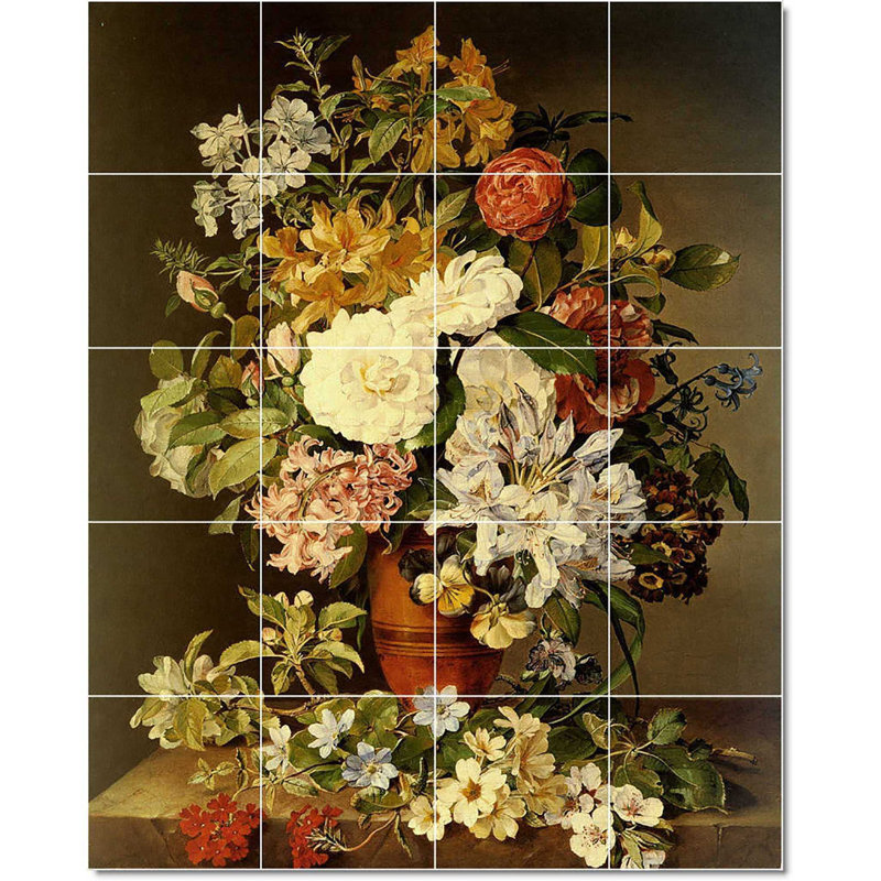 Carreau de peinture murale 32 po x 40 po 8 po x 8 po, Schmerling Pauline Koudelka W22751