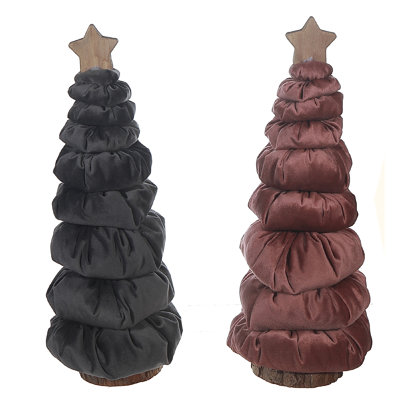 Tissu de décoration d'arbre de Noël - ensemble de 3