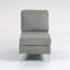 Module de siège modulaire sans accoudoirs, canapé modulaire en velours côtelé, fauteuil d'appoint modulaire sans accoudoirs avec coussin de dossier, gris-284298780