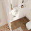 Meuble-lavabo à fermeture en douceur avec lavabo