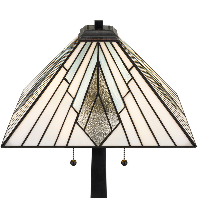 Duvane 2-Light Matte Black Table Lamp