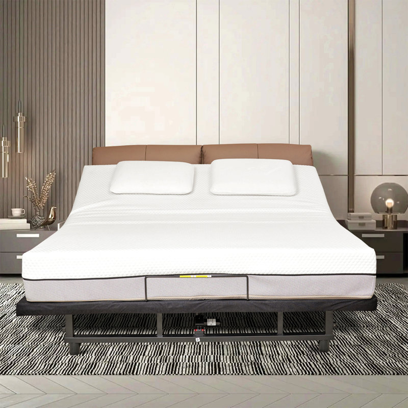 Adjustable Bed Base Frame Head And Foot Incline Quiet Motor King Size Zero Gravity