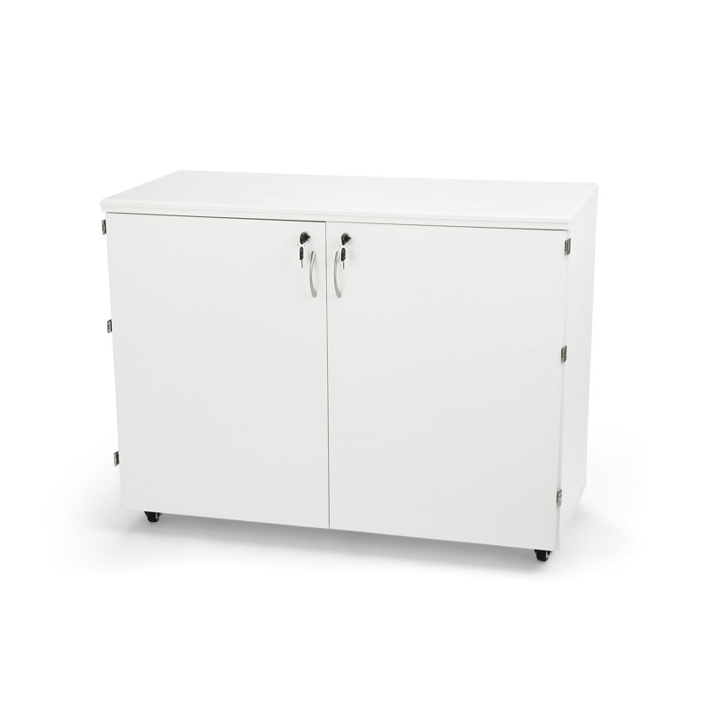 Armoire de rangement et table de découpe Dingo par Kangaroo Sewing Furnitre, Bois de frêne blanc