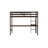 Twin High Loft Bed with Built-in Desk, Ladder & Safety Guardrail, Rubberwood, Espresso Finish