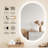 Maleia Frameless Backlit LED Oval Wall-Mounted Bathroom Vanity Mirror with Anti-Fog and Dimmable-1323717686