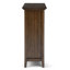 Vitrine moyenne en bois massif de 39 po Bedford avec portes en verre et tablettes réglables Bedford-281182926