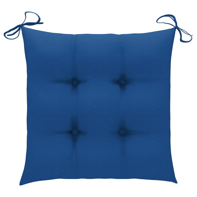 Outdoor Seat Cushion, 2.8" H x 19.7" W x 19.7" D, Blue
