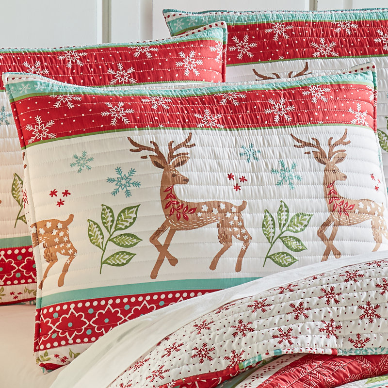 Let It Snow Polyester Quilt, King Quilt