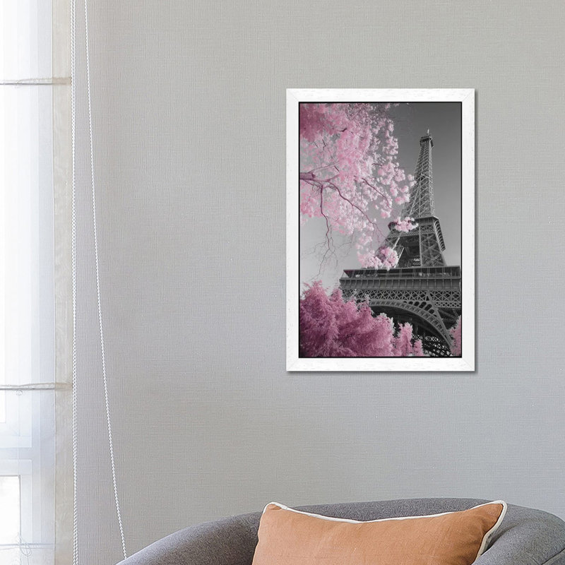 Paris Eiffel Tower XIII by David Clapp - Wrapped Canvas Print, 152.5 cm H x 101.5 cm W, White Framed Canvas