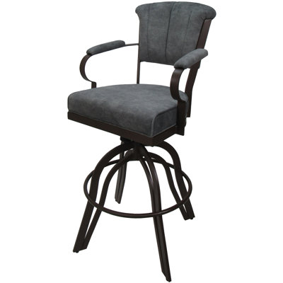 Raddie Swivel Metal Bar Stool 30" Seat
