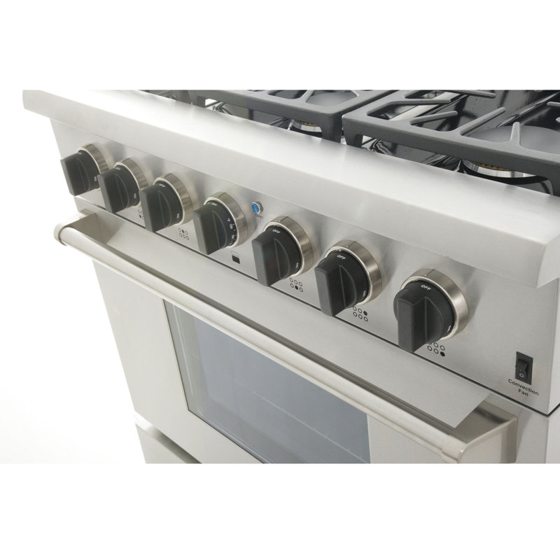 Kucht 36'' W Range, Classic Silver, Liquid Propane