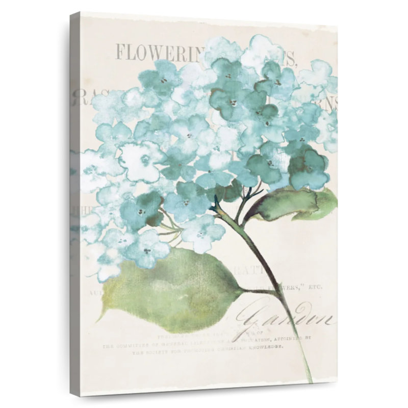 Harnek antique floral I bleu rétro, H 48 po x l 32 po