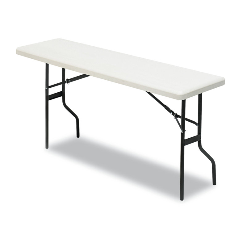 Table pliante rectangulaire en plastique Indestruc-Tables Too ™, H 29 po x l 60 po x P 18 po, Platine