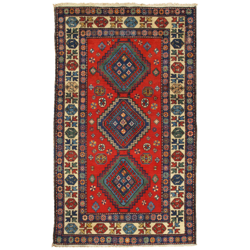 One-of-a-Kind Rectangle 4'4" X 6'11" Hand Knotted Area Rug