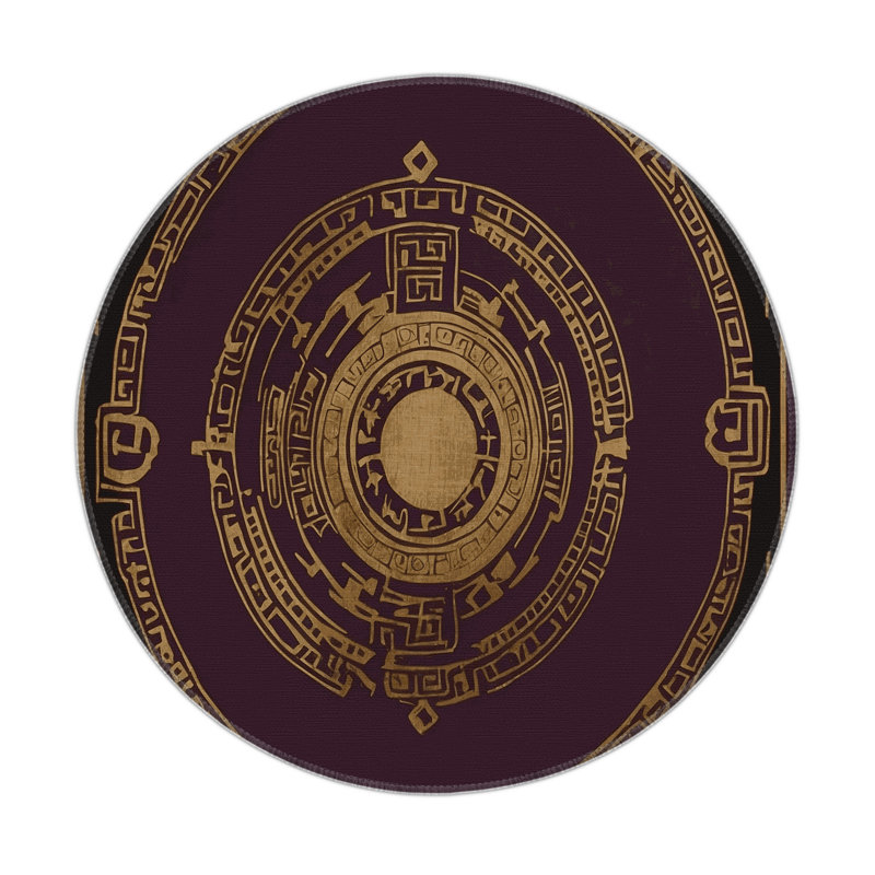 Fleur Royale Indoor And Outdoor Area Rug, Round 5'