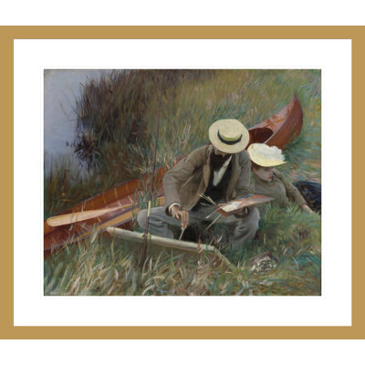 «An Out-of-Doors Study» par John Singer Sargent - Impression giclée sur cadre