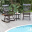 Chaise berçante d'extérieur en bois massif Joffe-87375617