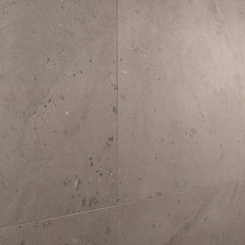 Piccoli Petite  35 In. X 35 In. Terrazzo Look Matte Porcelain Floor And Wall Tile (17.64 Sq. Ft. / Case), Taupe Gray