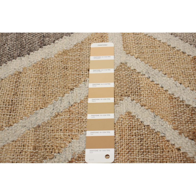 Tapis beige / marocain beige / blanc en jute / sisal marocain