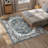 Bessi Machine Washable Oriental Blue Area Rug-1195452180