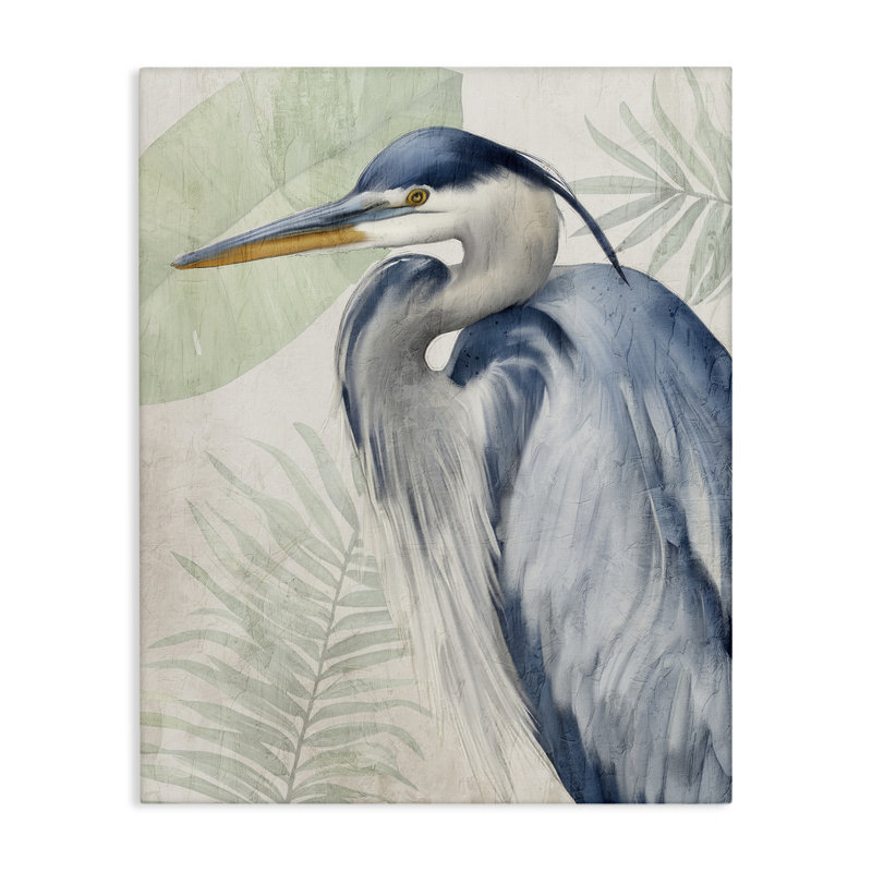 «Heron Palms Botanical Portrait», art mural par Kim Allen, H 20 po x l 16 po