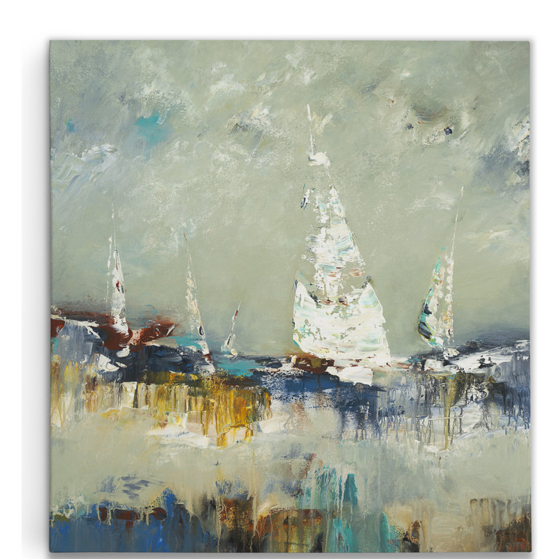 « voile away ii », reproduction d’art sur toile tendue, H 10 po x l 10 po x P 1,5 po
