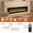 Rayva Classic Built-in or Wall-Mounted Direct Vent Electric Fireplace Insert-764890042