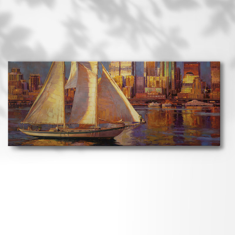 Toile tendue Emerald City-Gallery, H 12 po x l 30 po x P 1,5 po