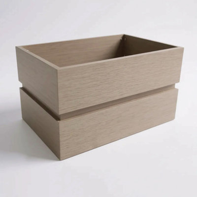 Rectanglar Terrace Planter Short - Brown