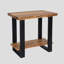 Table de bout à 2 niveaux en bois massif Beames Live Edge avec rangement-124438186