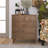 Handcrafted Accent Drawer With Abstract Carvings