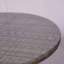 Table de salle à manger ronde en aluminium et osier avec trou pour parasol (47,24 po de diamètre x H 28,35 po)-2013915067