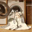 Tapis beige moderne et contemporain lavable à la machine Midtown Valentines - reliure beige-666708956