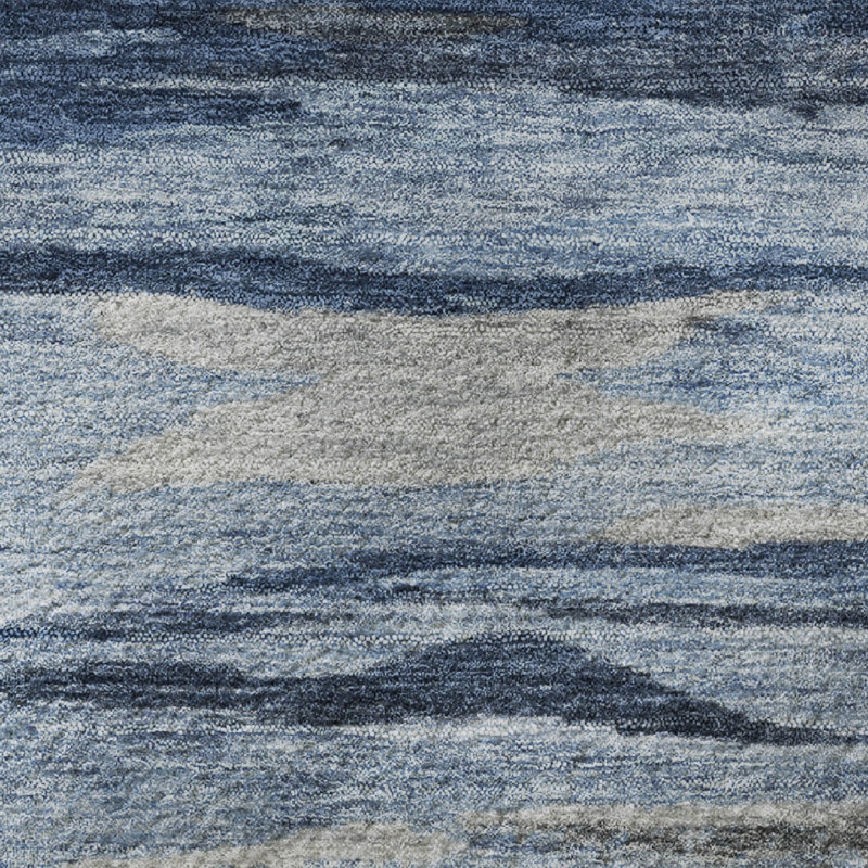 Premium Machine Washable Alaina AMF1933 Waves Rug, Rectangle 5' x 7'6"