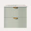Ensemble de meuble-lavabo mural de style moderne avec double meuble-lavabo / double lavabo en céramique / 4 tiroirs / meuble-lavabo de salle de bain-113435743